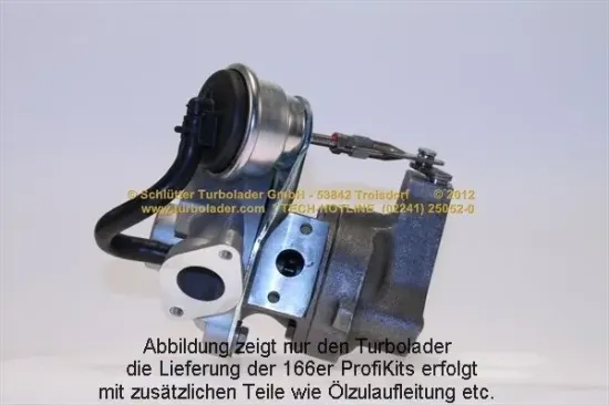 Lader, Aufladung SCHLÜTTER TURBOLADER 166-00295 Bild Lader, Aufladung SCHLÜTTER TURBOLADER 166-00295