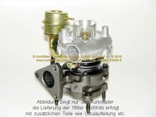 Lader, Aufladung SCHLÜTTER TURBOLADER 166-00500 Bild Lader, Aufladung SCHLÜTTER TURBOLADER 166-00500