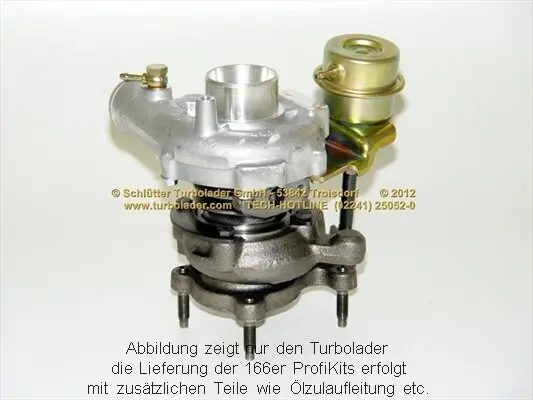 Lader, Aufladung SCHLÜTTER TURBOLADER 166-00500 Bild Lader, Aufladung SCHLÜTTER TURBOLADER 166-00500
