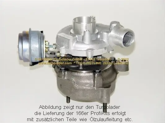 Lader, Aufladung SCHLÜTTER TURBOLADER 166-00620 Bild Lader, Aufladung SCHLÜTTER TURBOLADER 166-00620