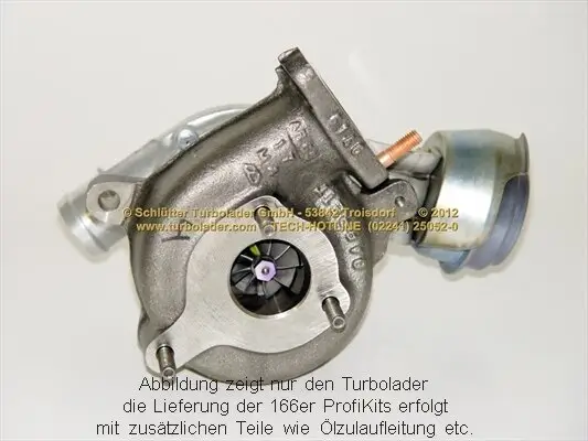 Lader, Aufladung SCHLÜTTER TURBOLADER 166-00620 Bild Lader, Aufladung SCHLÜTTER TURBOLADER 166-00620