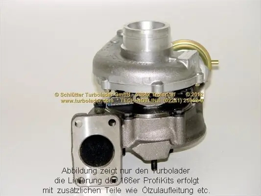 Lader, Aufladung SCHLÜTTER TURBOLADER 166-02330 Bild Lader, Aufladung SCHLÜTTER TURBOLADER 166-02330