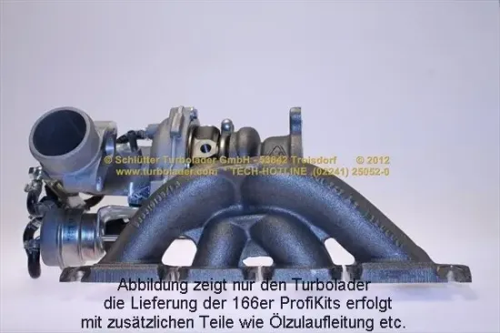 Lader, Aufladung SCHLÜTTER TURBOLADER 166-06040 Bild Lader, Aufladung SCHLÜTTER TURBOLADER 166-06040