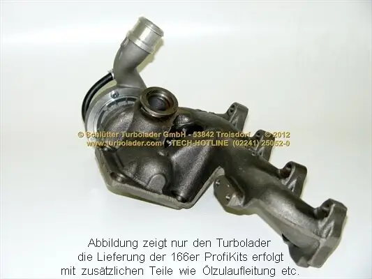 Lader, Aufladung SCHLÜTTER TURBOLADER 166-07010EOL Bild Lader, Aufladung SCHLÜTTER TURBOLADER 166-07010EOL