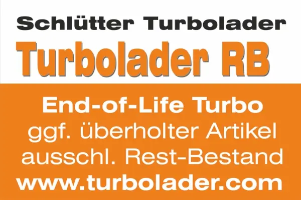 Lader, Aufladung SCHLÜTTER TURBOLADER 172-00650_RB