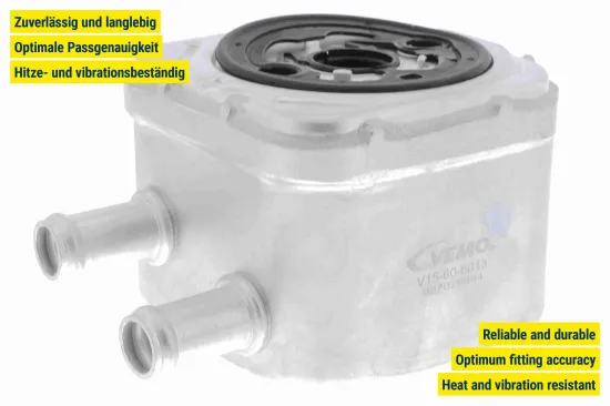 Ölkühler, Motoröl VEMO V15-60-6013 Bild Ölkühler, Motoröl VEMO V15-60-6013