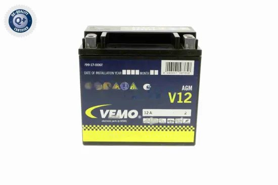 Starterbatterie 12 V 12 Ah VEMO V99-17-0060 Bild Starterbatterie 12 V 12 Ah VEMO V99-17-0060