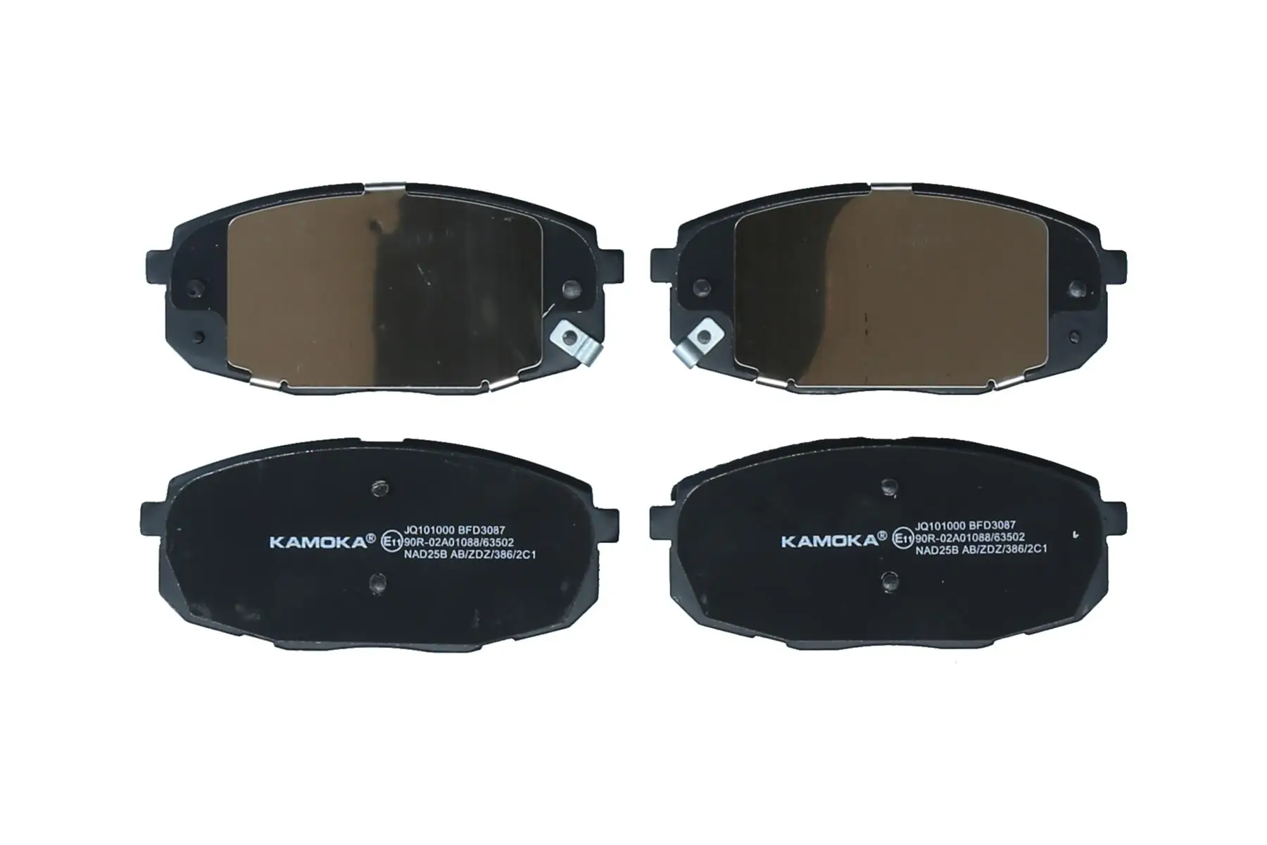 Bremsbelagsatz, Scheibenbremse Vorderachse KAMOKA JQ101000