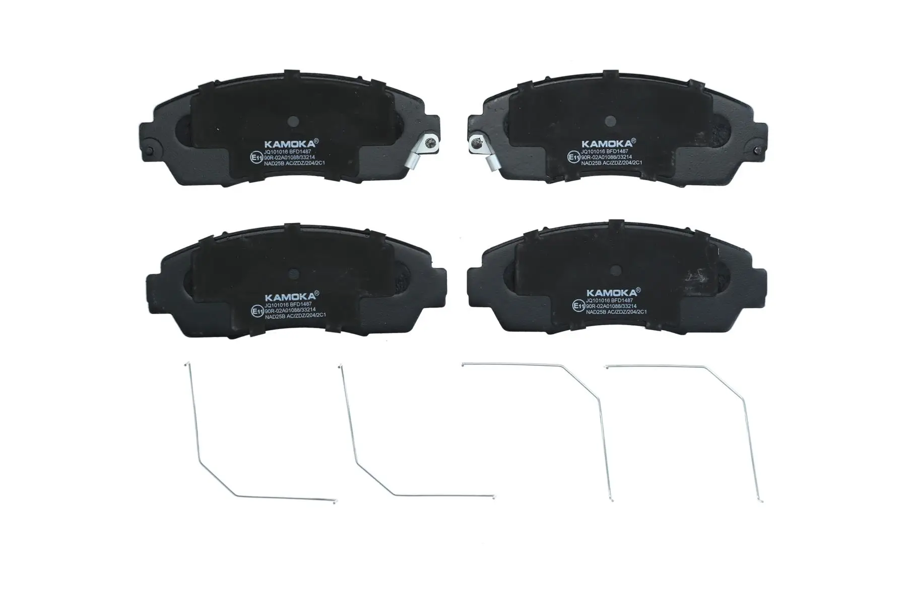Bremsbelagsatz, Scheibenbremse Vorderachse KAMOKA JQ101016