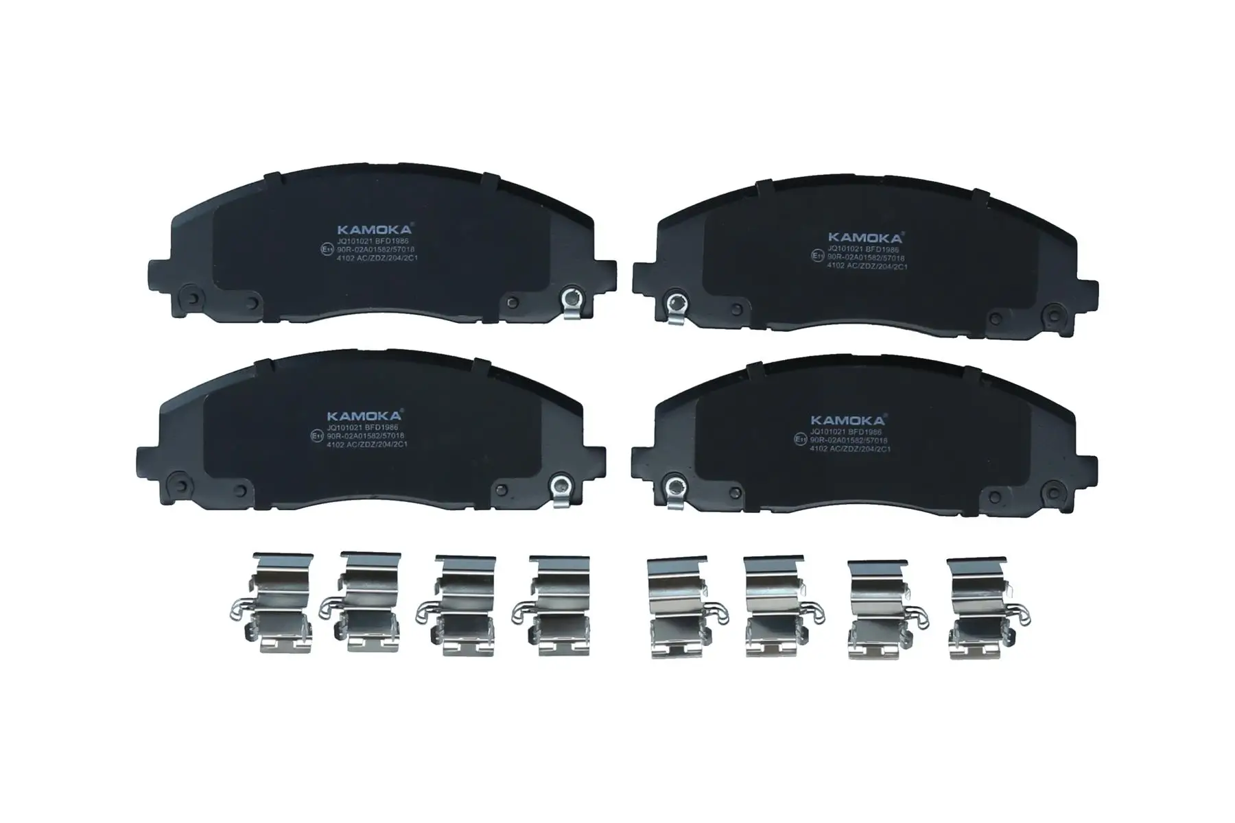 Bremsbelagsatz, Scheibenbremse Vorderachse KAMOKA JQ101021