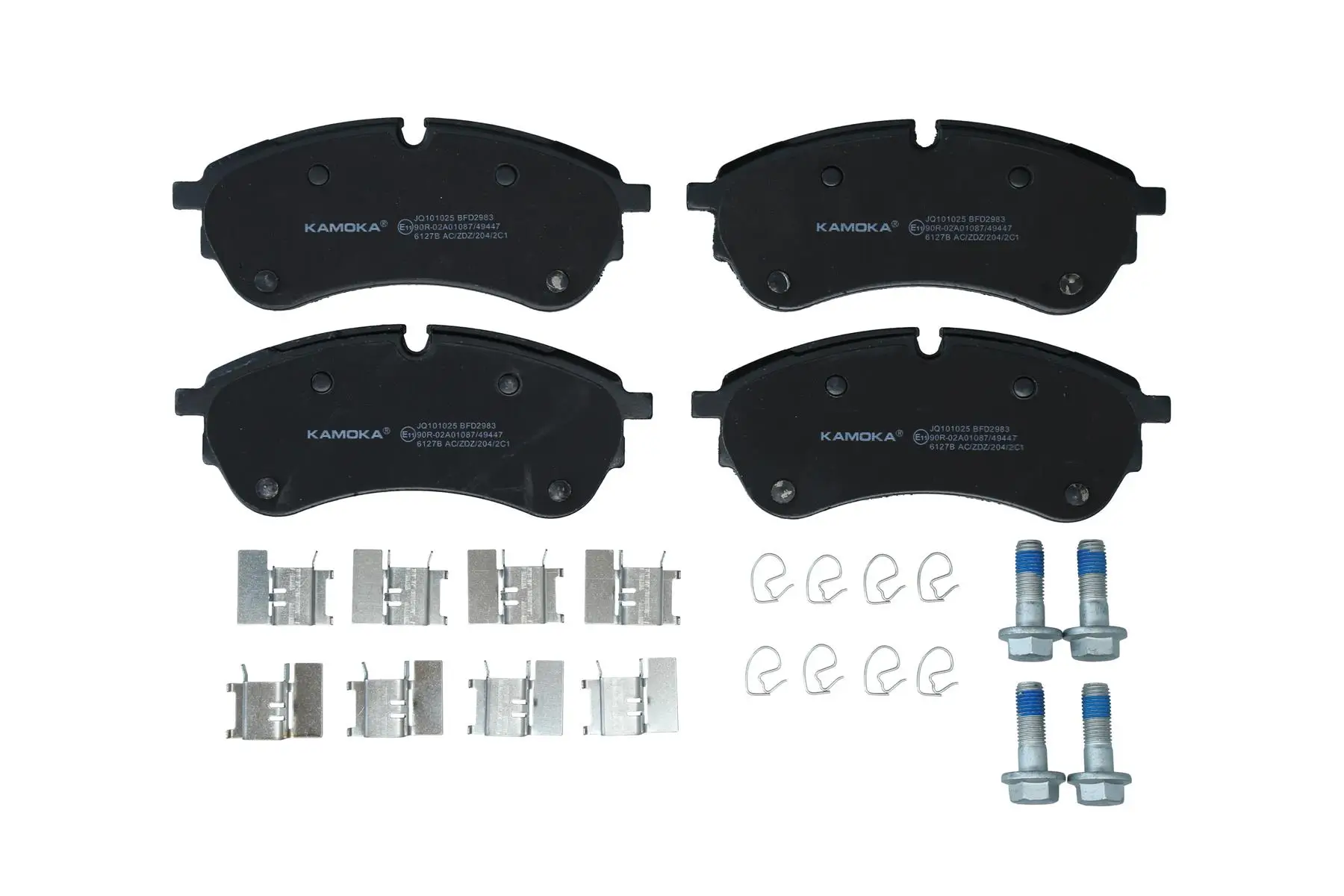 Bremsbelagsatz, Scheibenbremse Vorderachse KAMOKA JQ101025