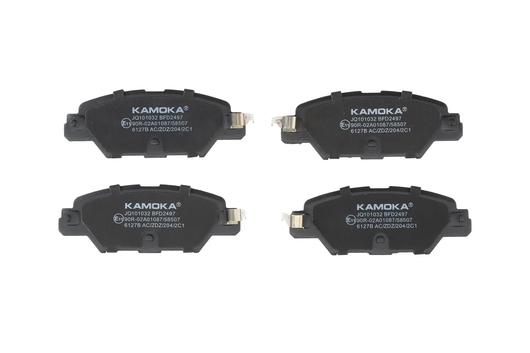 Bremsbelagsatz, Scheibenbremse Hinterachse KAMOKA JQ101032