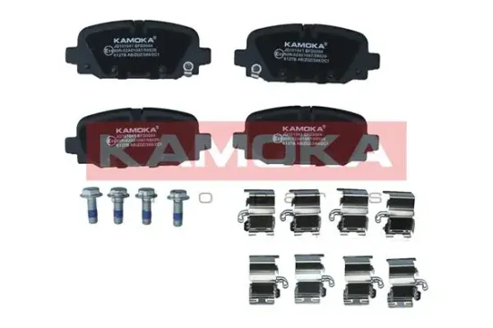 Bremsbelagsatz, Scheibenbremse Hinterachse KAMOKA JQ101041 Bild Bremsbelagsatz, Scheibenbremse Hinterachse KAMOKA JQ101041
