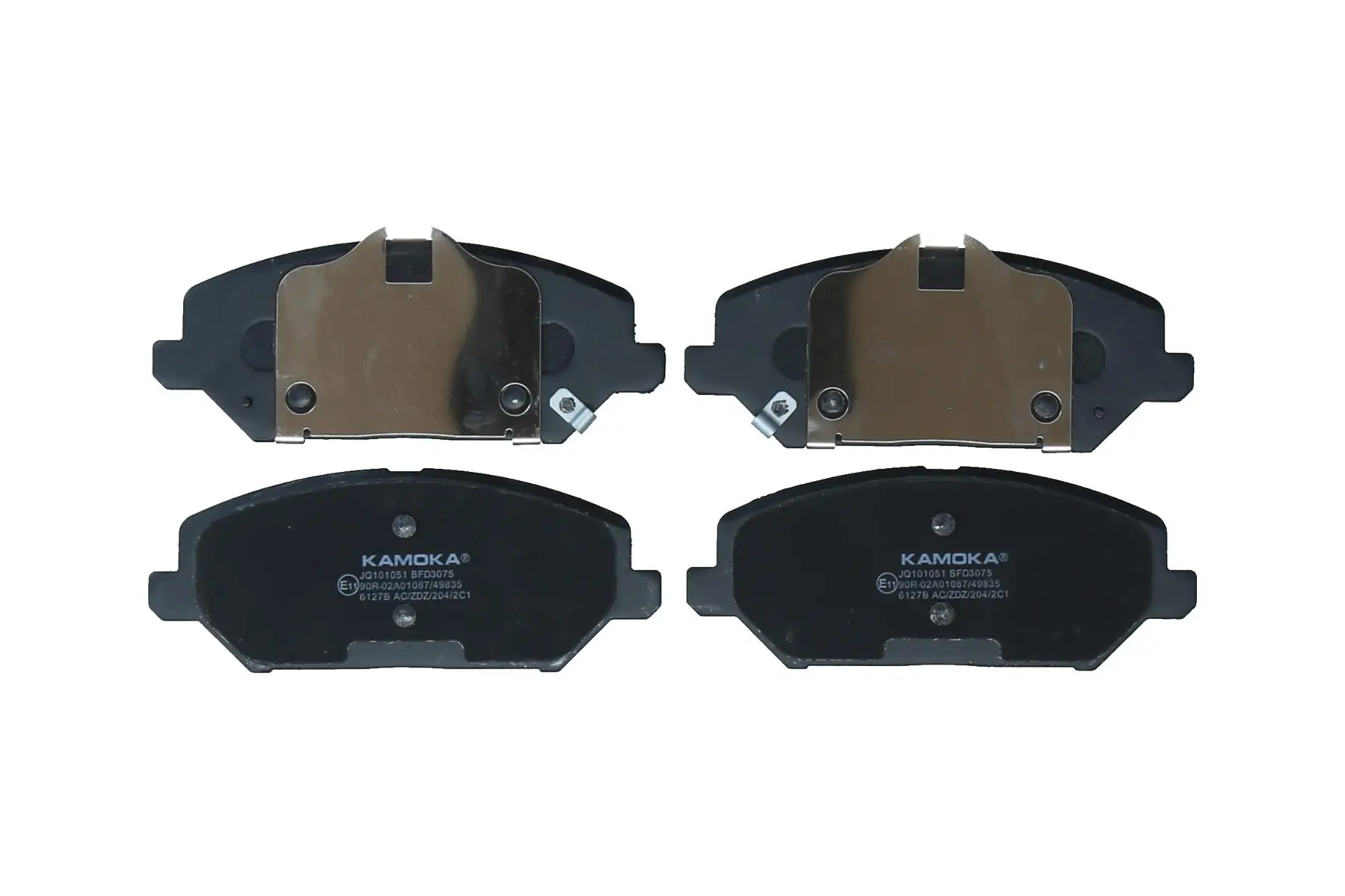 Bremsbelagsatz, Scheibenbremse Vorderachse KAMOKA JQ101051