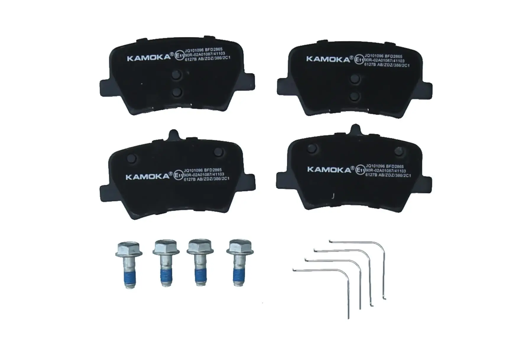 Bremsbelagsatz, Scheibenbremse Hinterachse KAMOKA JQ101096