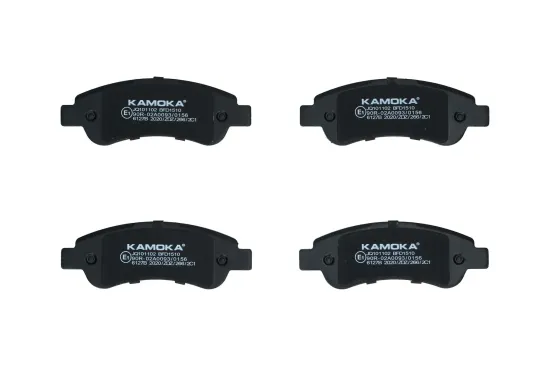 Bremsbelagsatz, Scheibenbremse Hinterachse KAMOKA JQ101102 Bild Bremsbelagsatz, Scheibenbremse Hinterachse KAMOKA JQ101102
