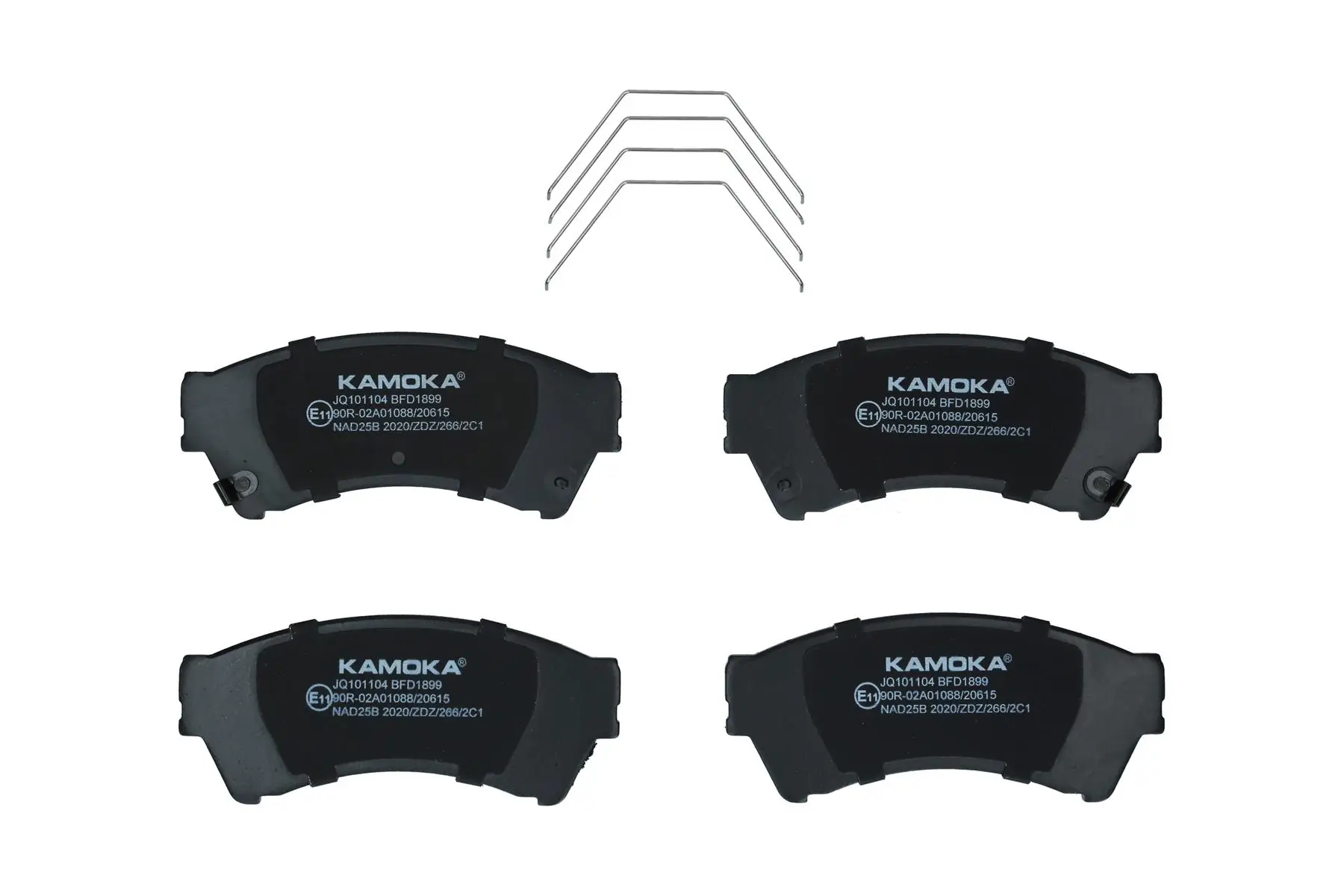 Bremsbelagsatz, Scheibenbremse Vorderachse KAMOKA JQ101104