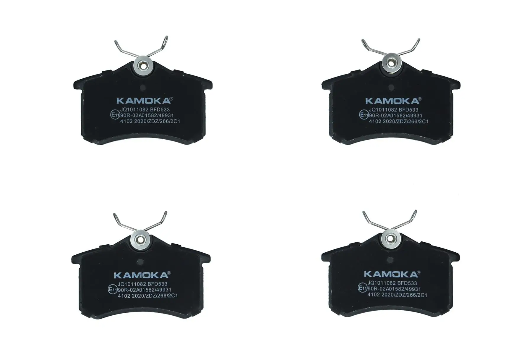 Bremsbelagsatz, Scheibenbremse Hinterachse KAMOKA JQ1011082