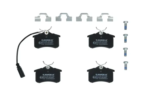 Bremsbelagsatz, Scheibenbremse Hinterachse KAMOKA JQ1011083 Bild Bremsbelagsatz, Scheibenbremse Hinterachse KAMOKA JQ1011083