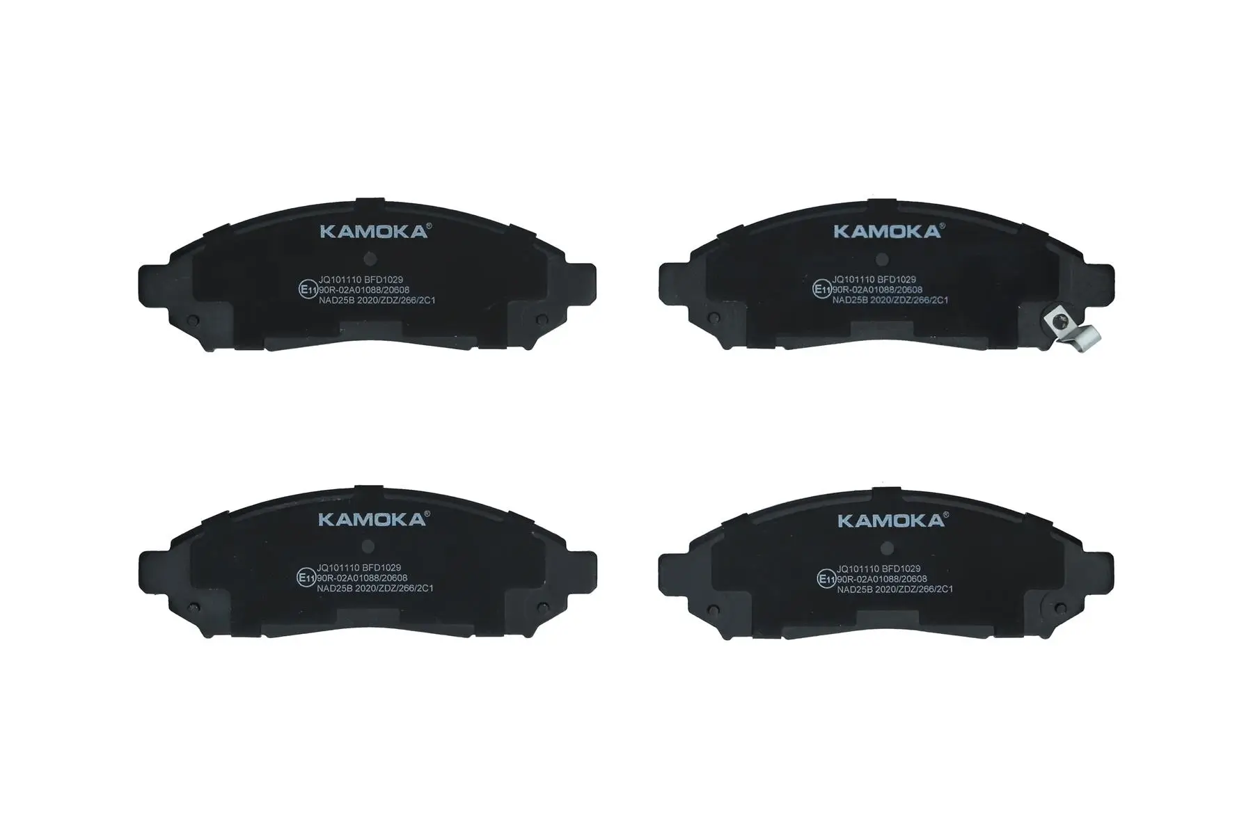 Bremsbelagsatz, Scheibenbremse Vorderachse KAMOKA JQ101110