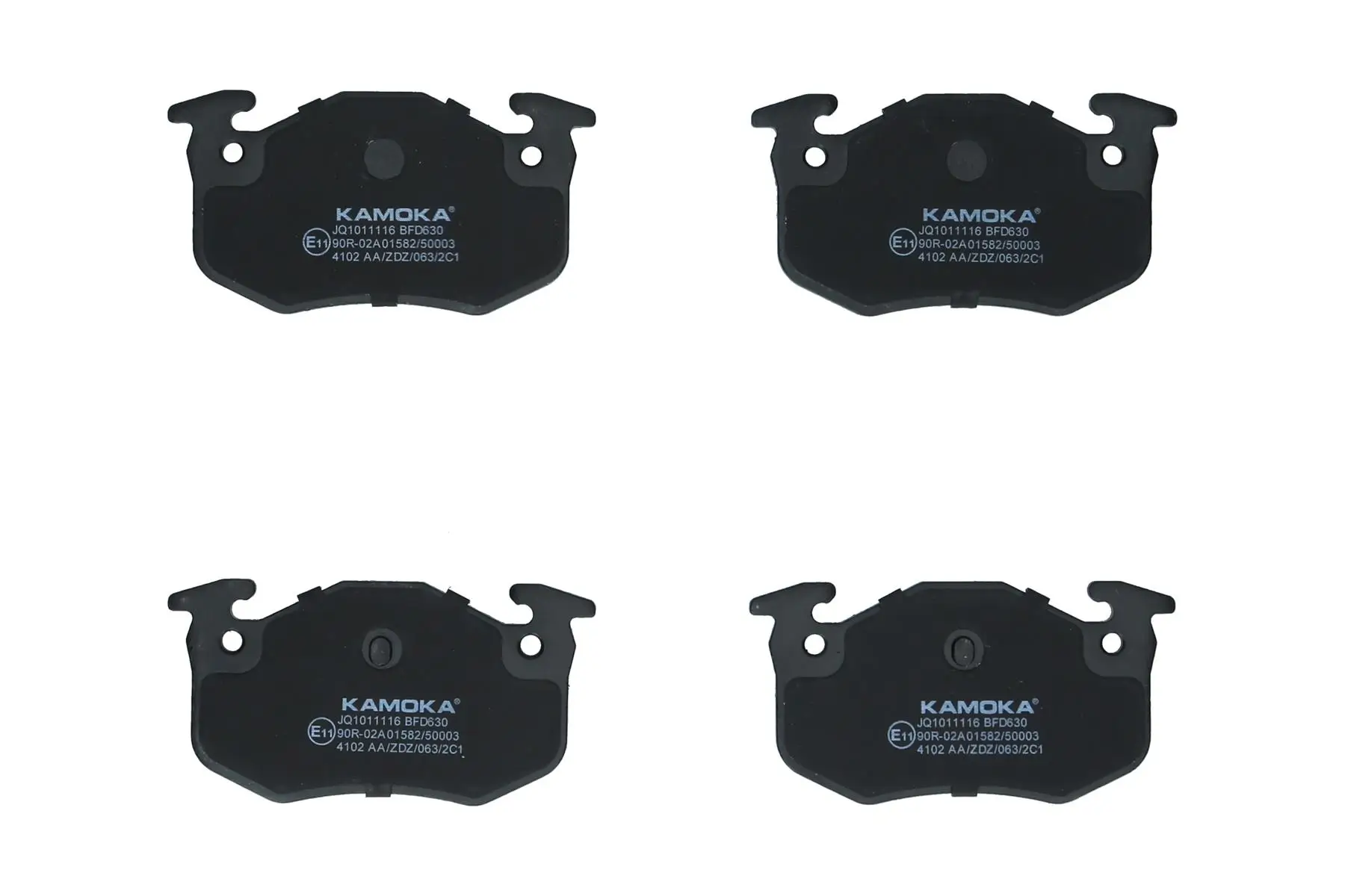 Bremsbelagsatz, Scheibenbremse Hinterachse KAMOKA JQ1011116