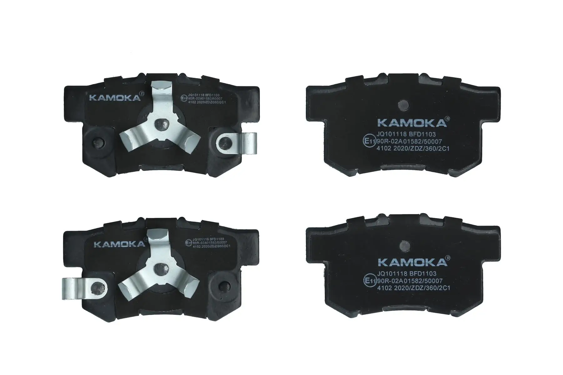 Bremsbelagsatz, Scheibenbremse Hinterachse KAMOKA JQ101118