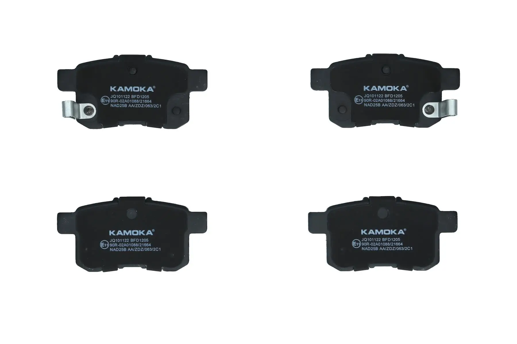 Bremsbelagsatz, Scheibenbremse Hinterachse KAMOKA JQ101122