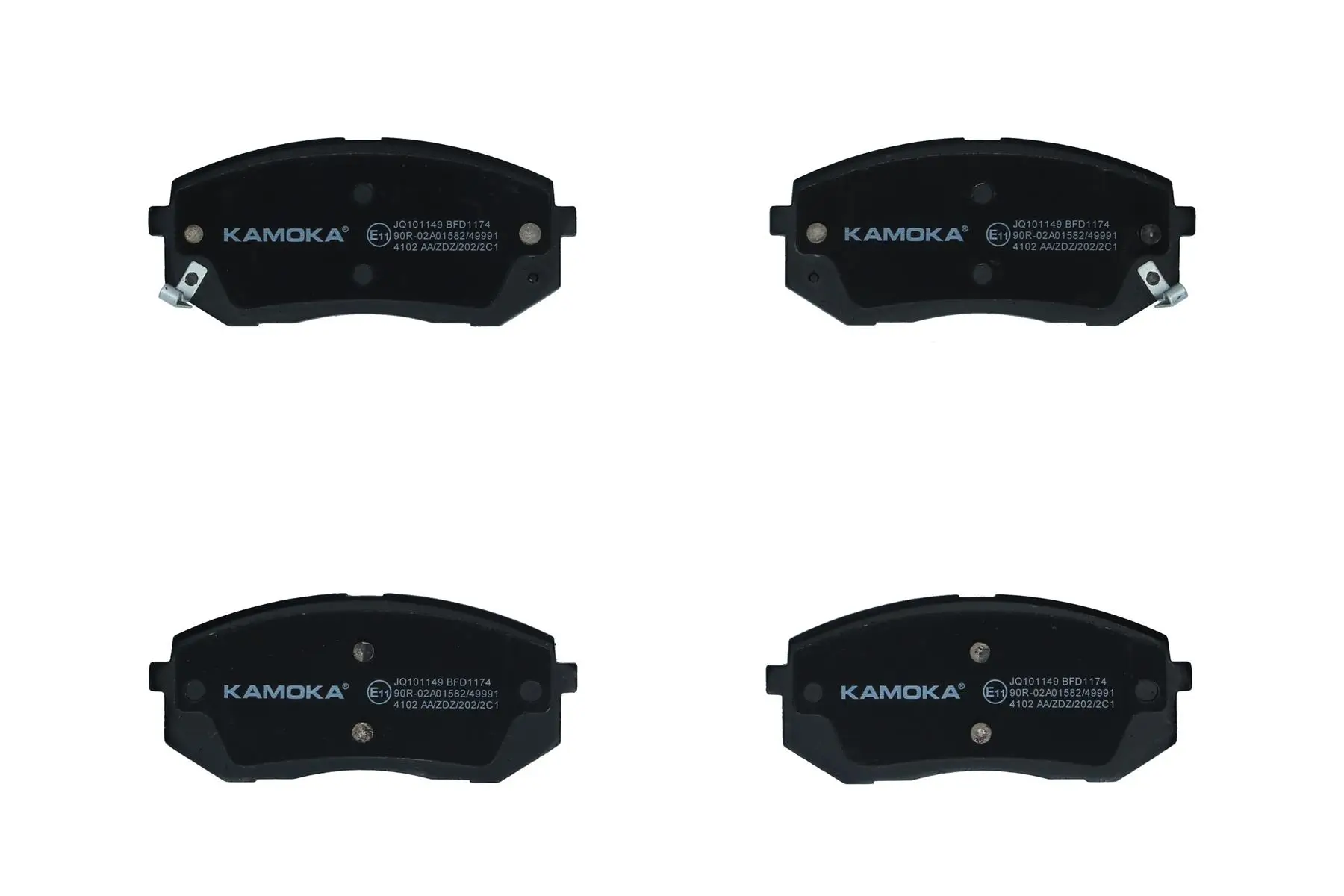 Bremsbelagsatz, Scheibenbremse Vorderachse KAMOKA JQ101149