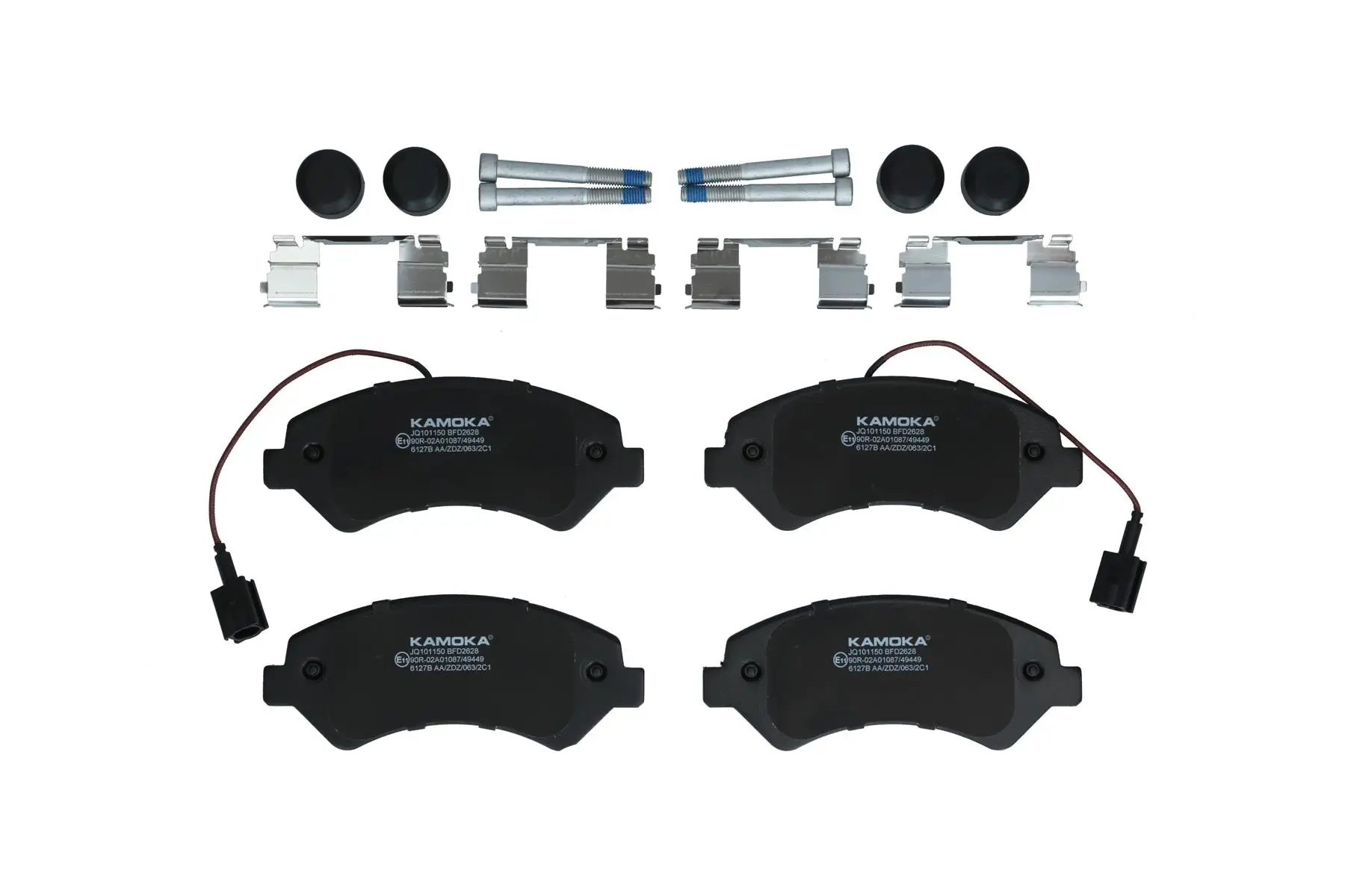 Bremsbelagsatz, Scheibenbremse Vorderachse KAMOKA JQ101150