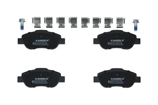 Bremsbelagsatz, Scheibenbremse Vorderachse KAMOKA JQ101152 Bild Bremsbelagsatz, Scheibenbremse Vorderachse KAMOKA JQ101152