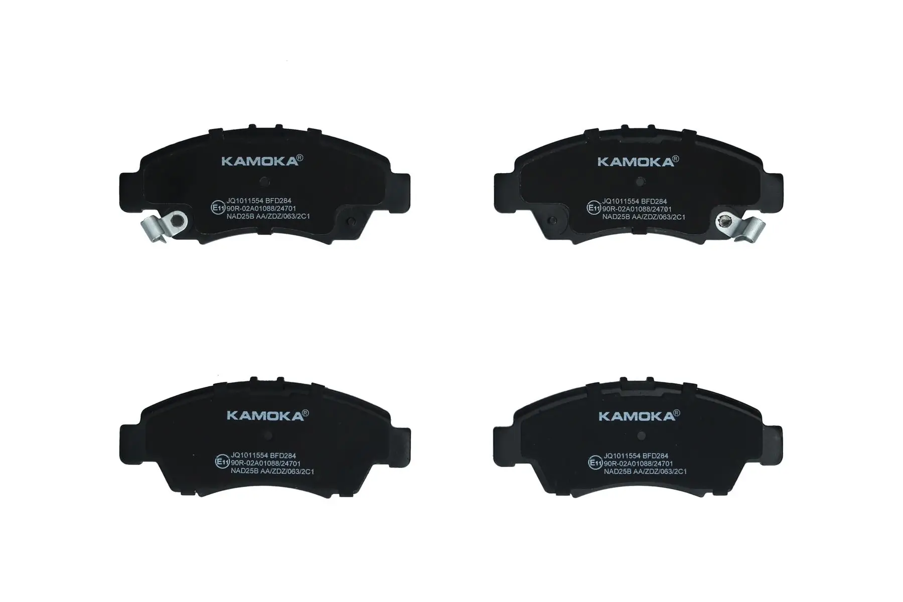 Bremsbelagsatz, Scheibenbremse Vorderachse KAMOKA JQ1011554