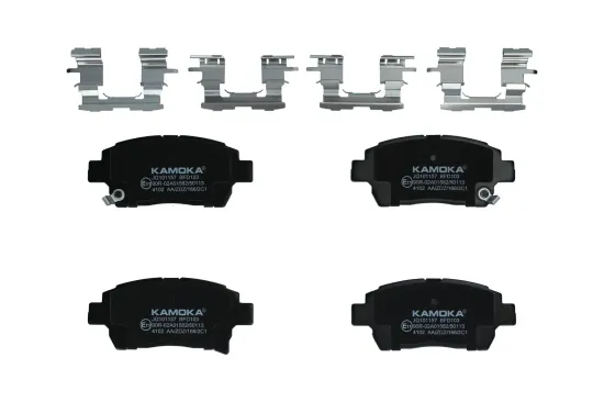 Bremsbelagsatz, Scheibenbremse Vorderachse KAMOKA JQ101157 Bild Bremsbelagsatz, Scheibenbremse Vorderachse KAMOKA JQ101157