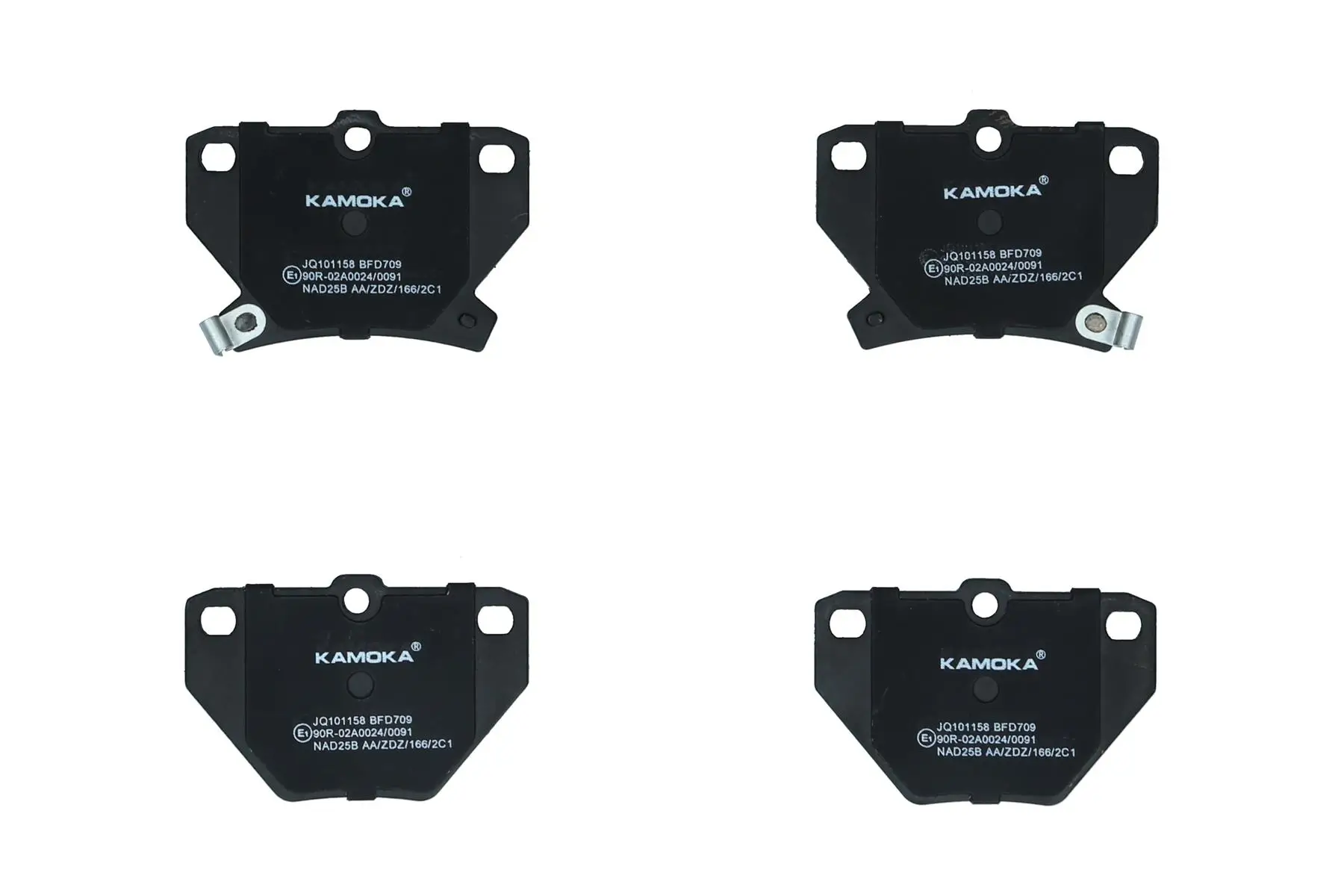 Bremsbelagsatz, Scheibenbremse Hinterachse KAMOKA JQ101158