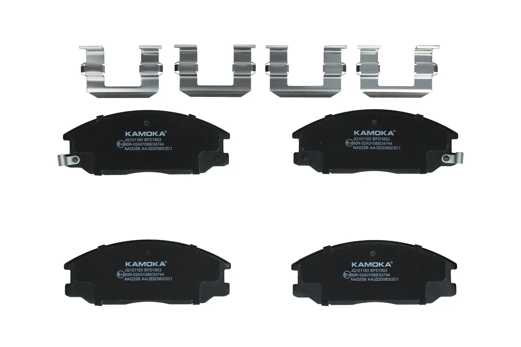 Bremsbelagsatz, Scheibenbremse Vorderachse KAMOKA JQ101163