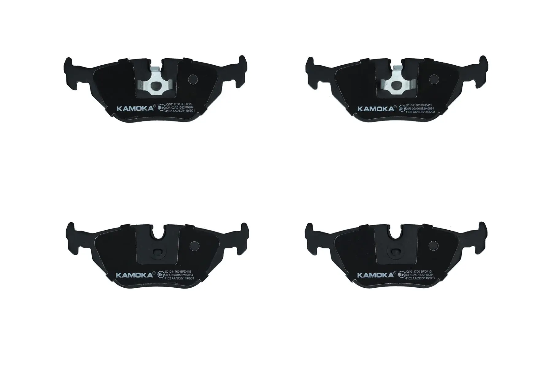 Bremsbelagsatz, Scheibenbremse Hinterachse KAMOKA JQ1011700