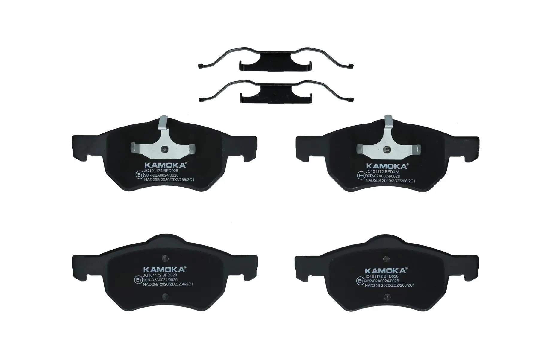 Bremsbelagsatz, Scheibenbremse Hinterachse KAMOKA JQ101172