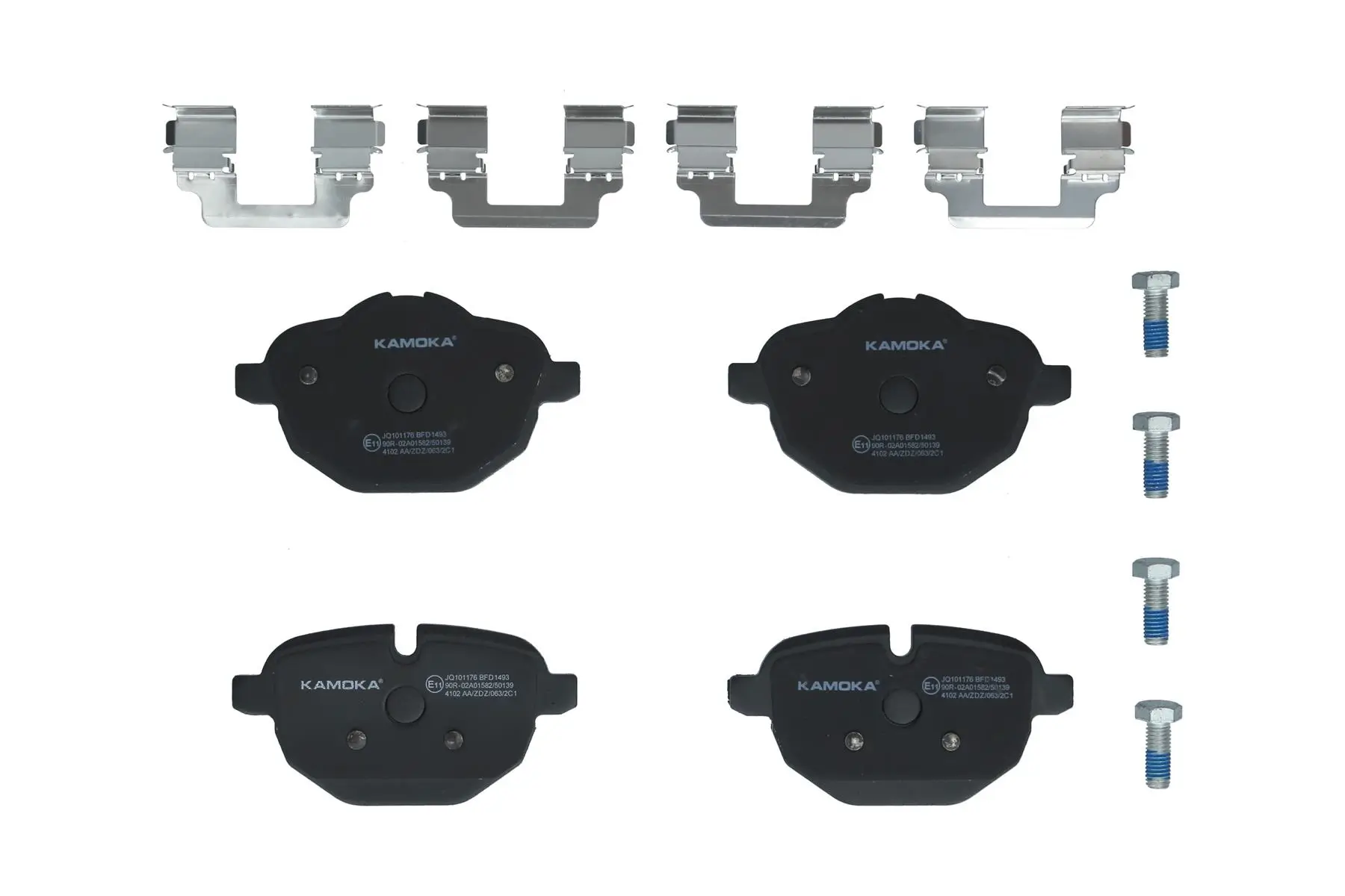 Bremsbelagsatz, Scheibenbremse Hinterachse KAMOKA JQ101176