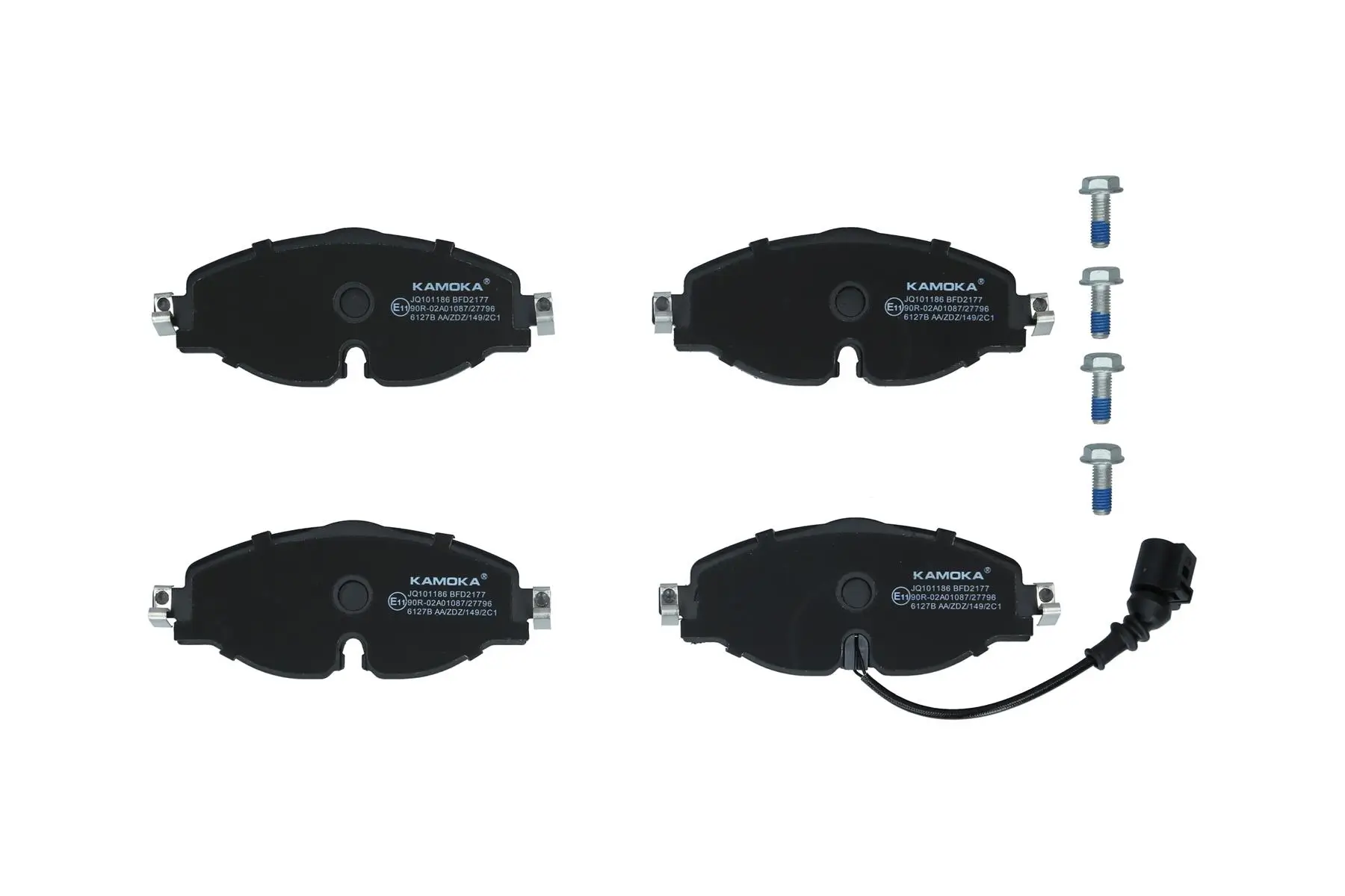 Bremsbelagsatz, Scheibenbremse Vorderachse KAMOKA JQ101186