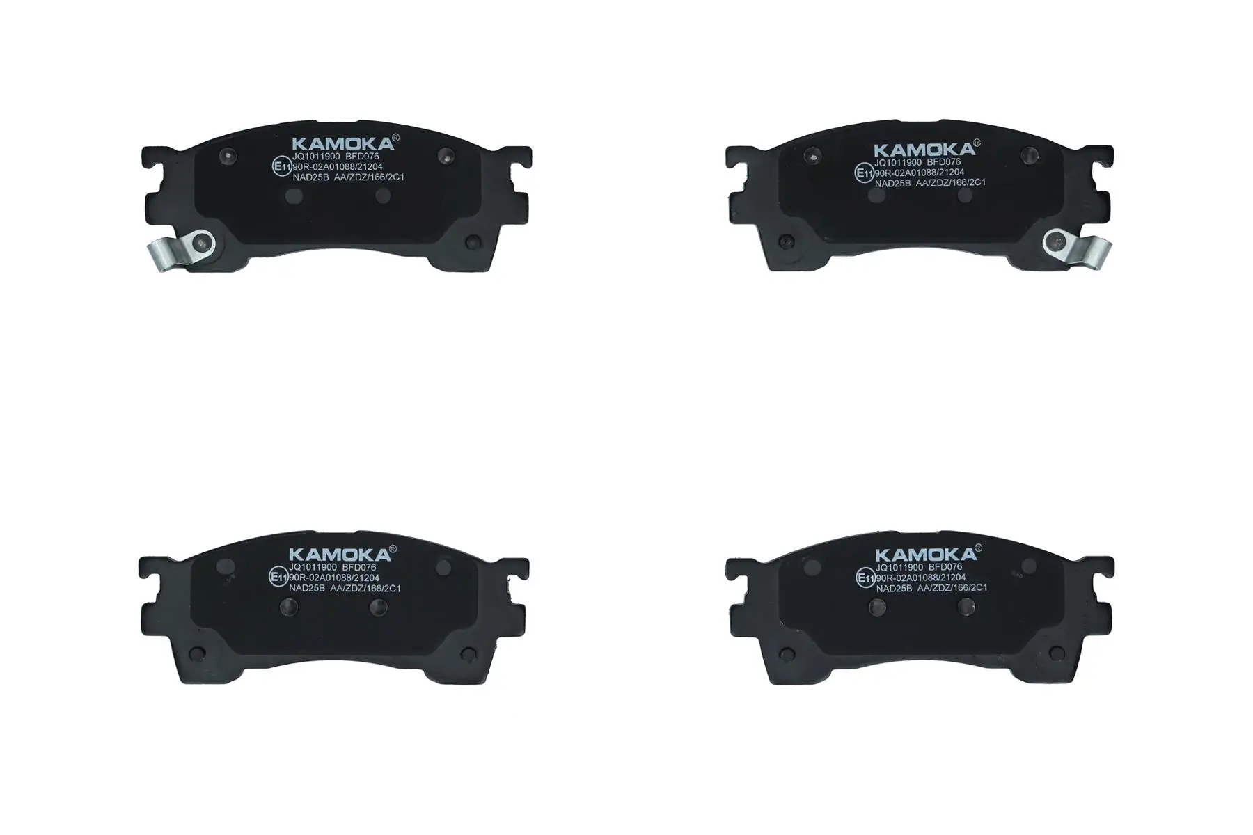 Bremsbelagsatz, Scheibenbremse Vorderachse KAMOKA JQ1011900