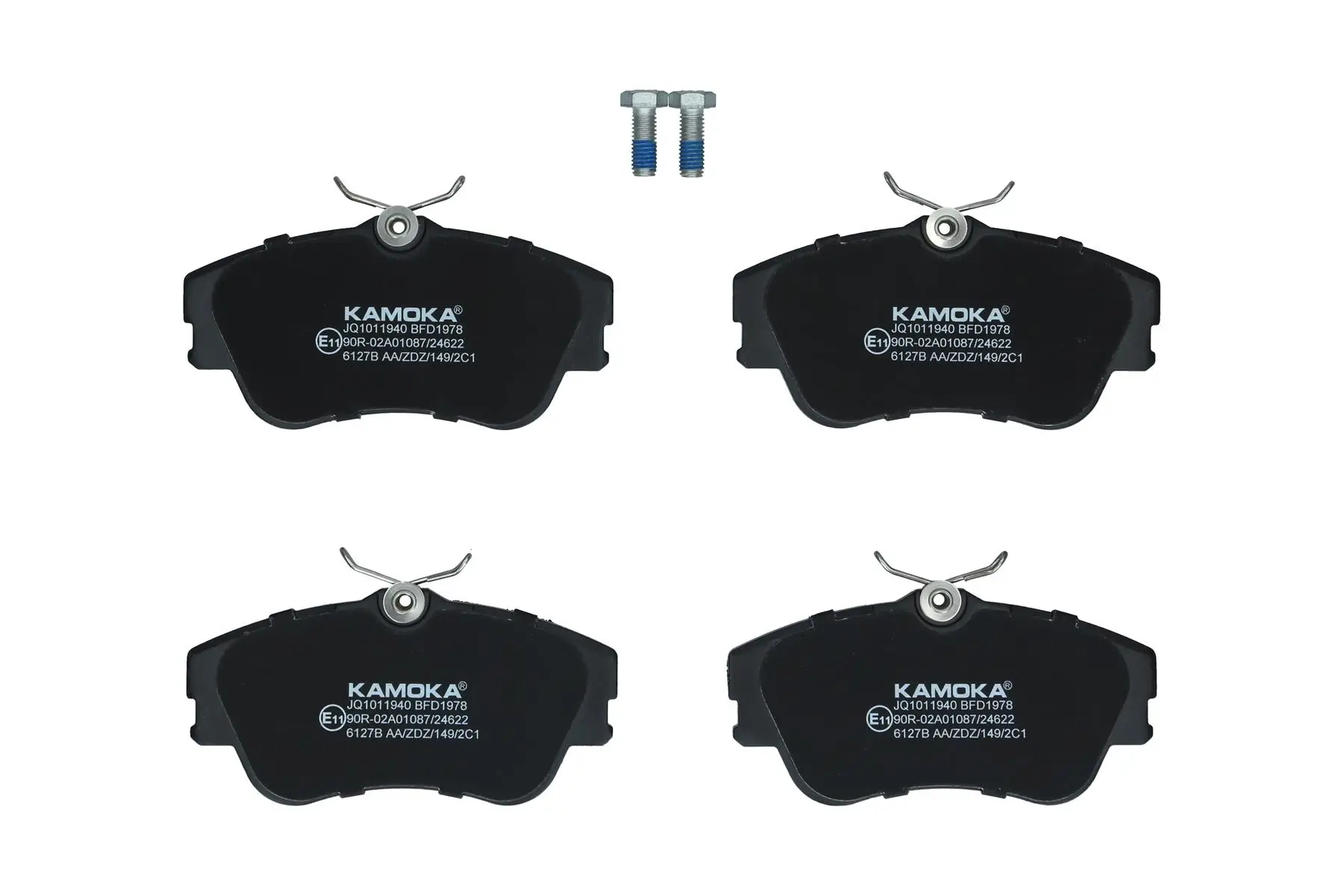Bremsbelagsatz, Scheibenbremse Vorderachse KAMOKA JQ1011940