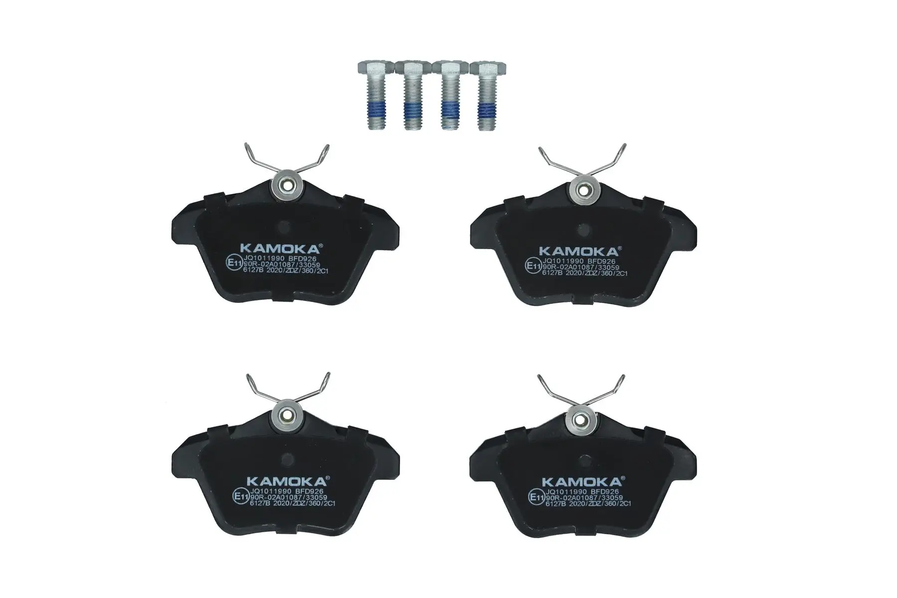 Bremsbelagsatz, Scheibenbremse Hinterachse KAMOKA JQ1011990