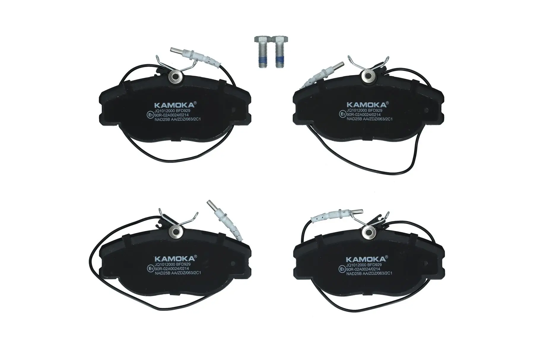 Bremsbelagsatz, Scheibenbremse Vorderachse KAMOKA JQ1012000