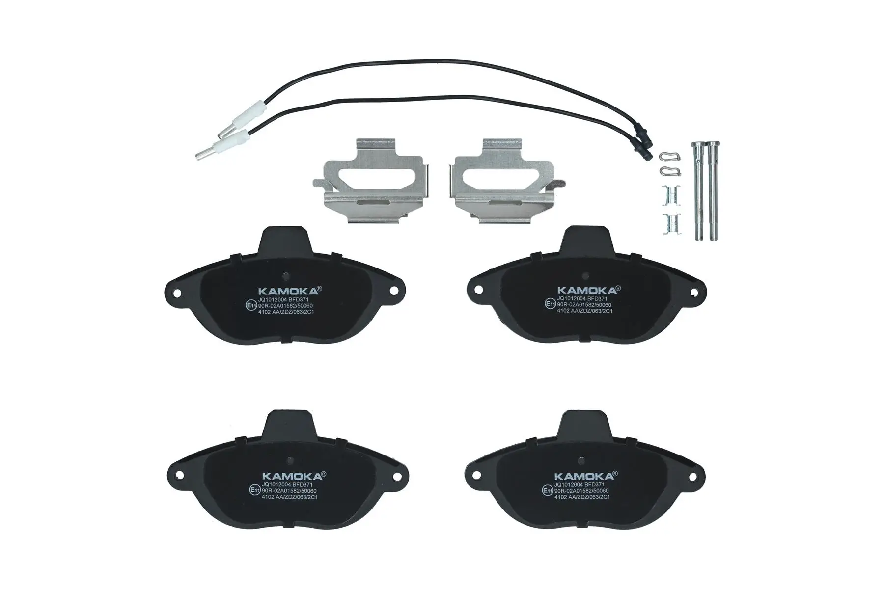 Bremsbelagsatz, Scheibenbremse Vorderachse KAMOKA JQ1012004