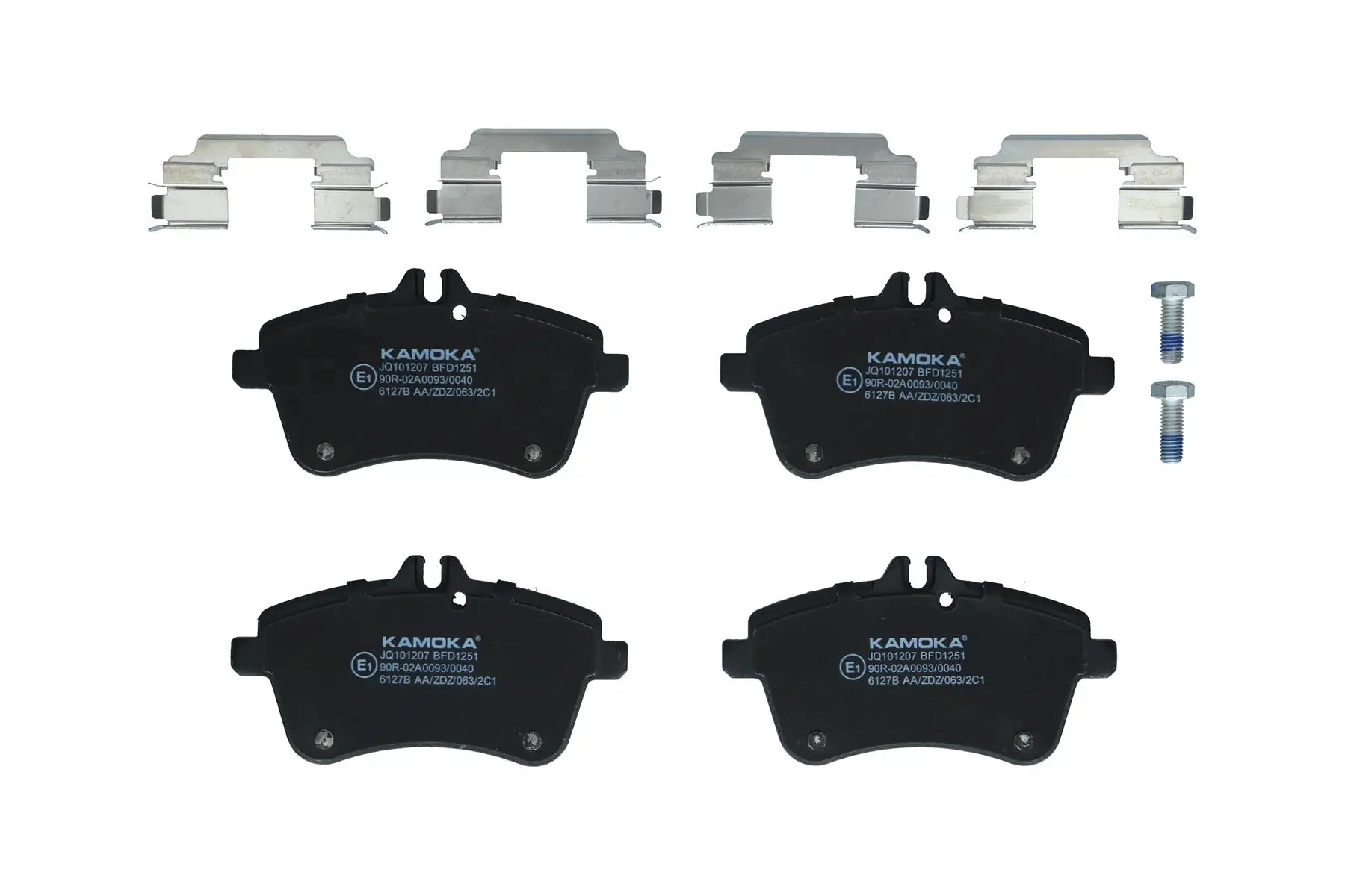 Bremsbelagsatz, Scheibenbremse Vorderachse KAMOKA JQ101207