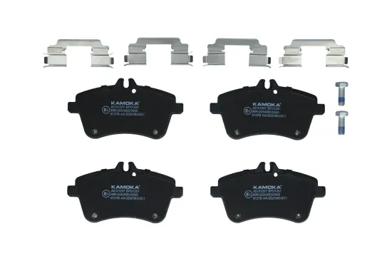 Bremsbelagsatz, Scheibenbremse Vorderachse KAMOKA JQ101207 Bild Bremsbelagsatz, Scheibenbremse Vorderachse KAMOKA JQ101207