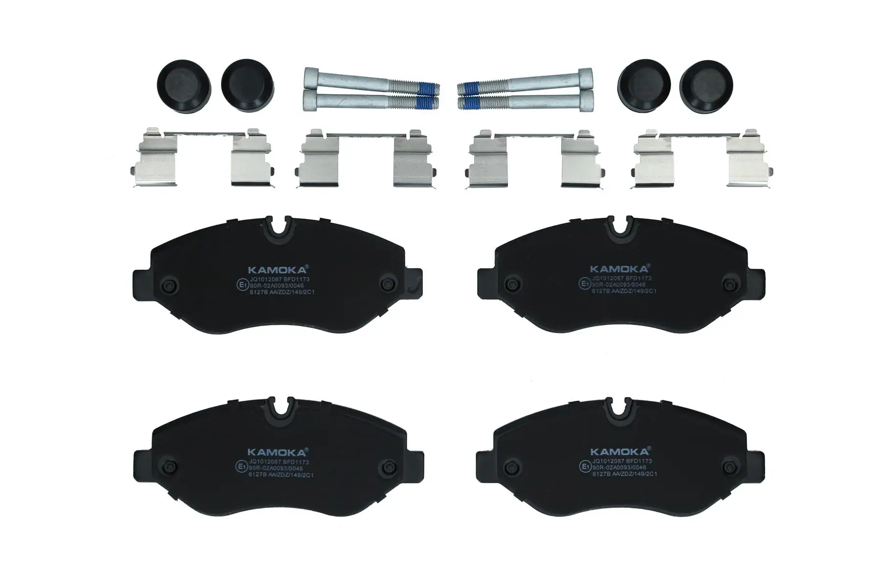 Bremsbelagsatz, Scheibenbremse Vorderachse KAMOKA JQ1012087