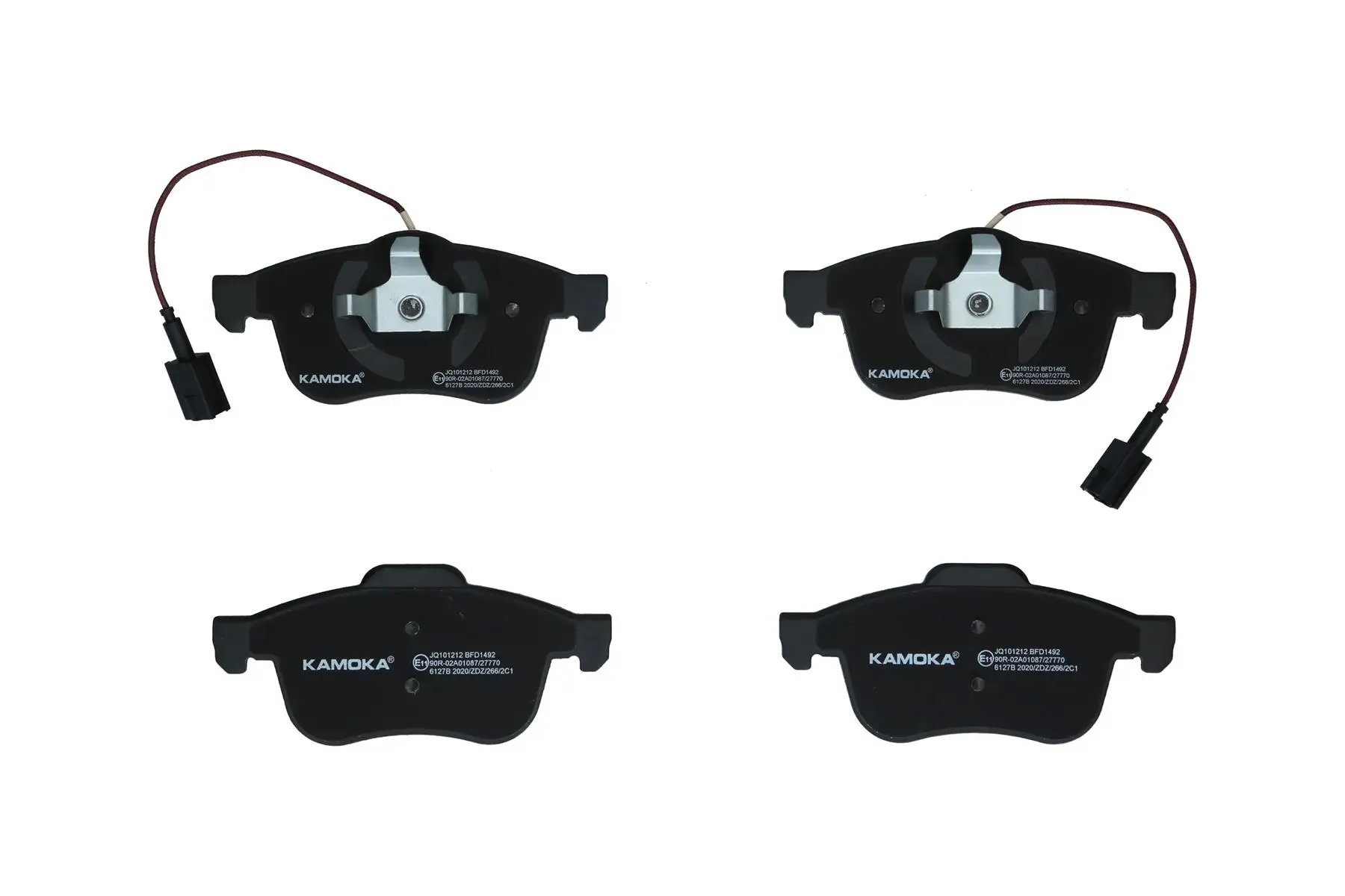 Bremsbelagsatz, Scheibenbremse Vorderachse KAMOKA JQ101212