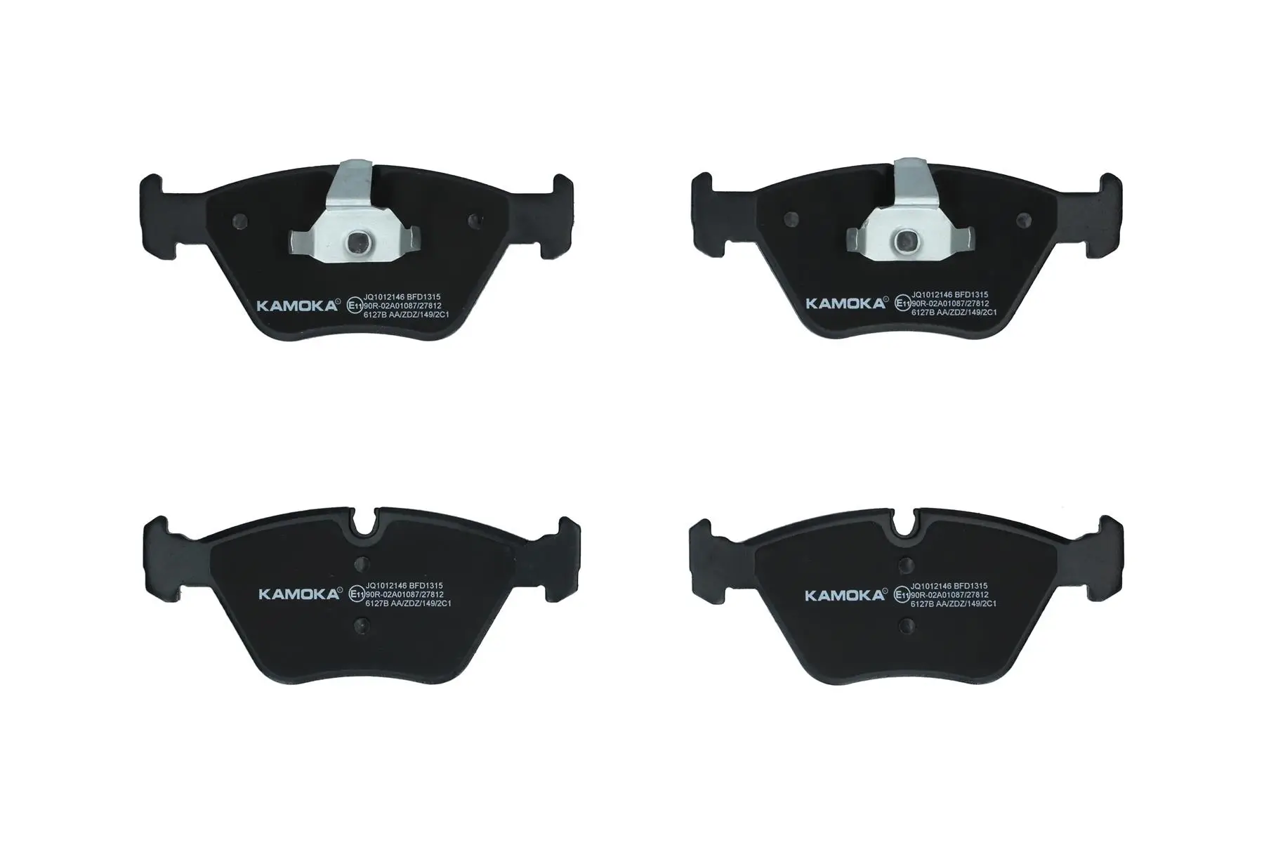 Bremsbelagsatz, Scheibenbremse Vorderachse KAMOKA JQ1012146