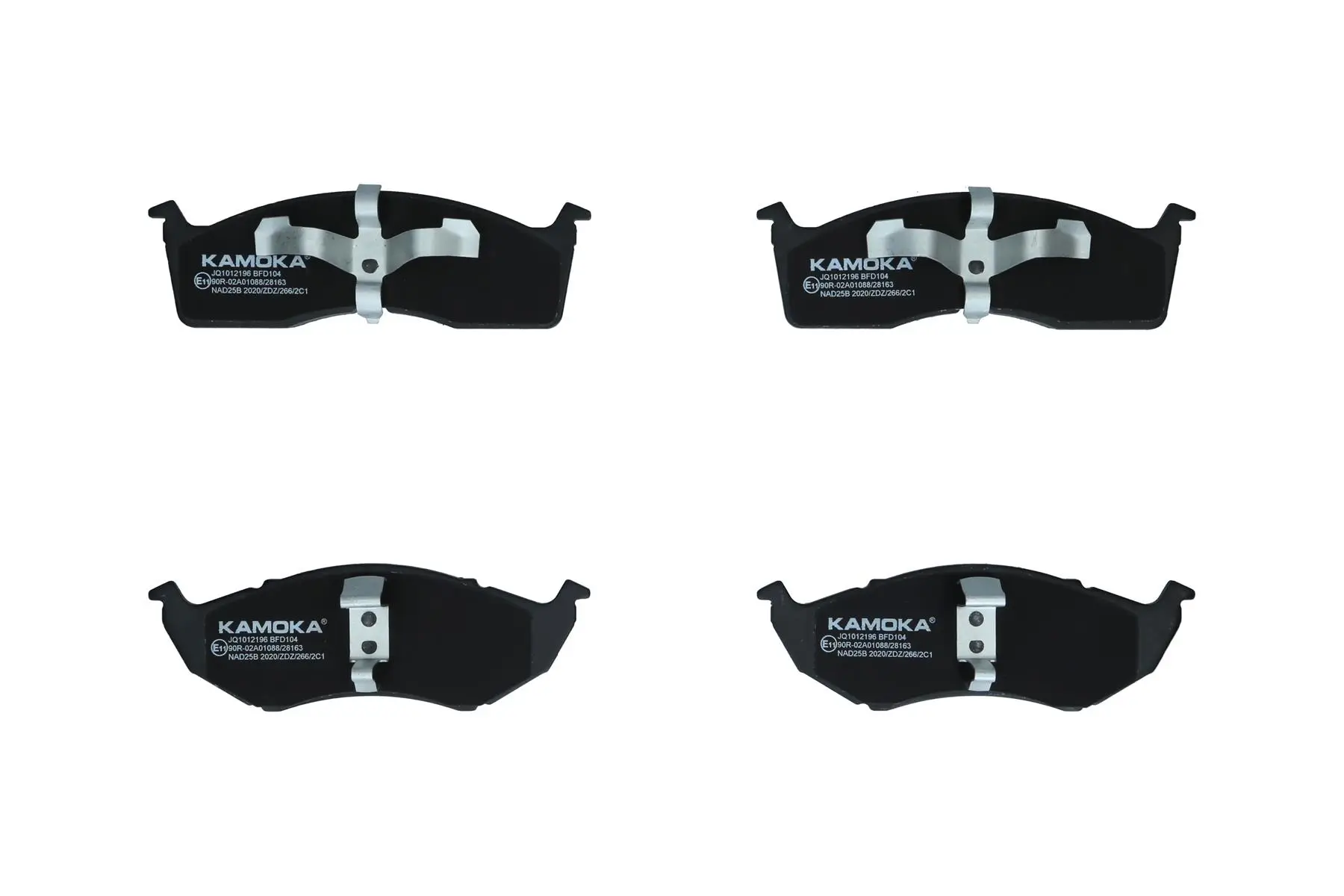 Bremsbelagsatz, Scheibenbremse Vorderachse KAMOKA JQ1012196