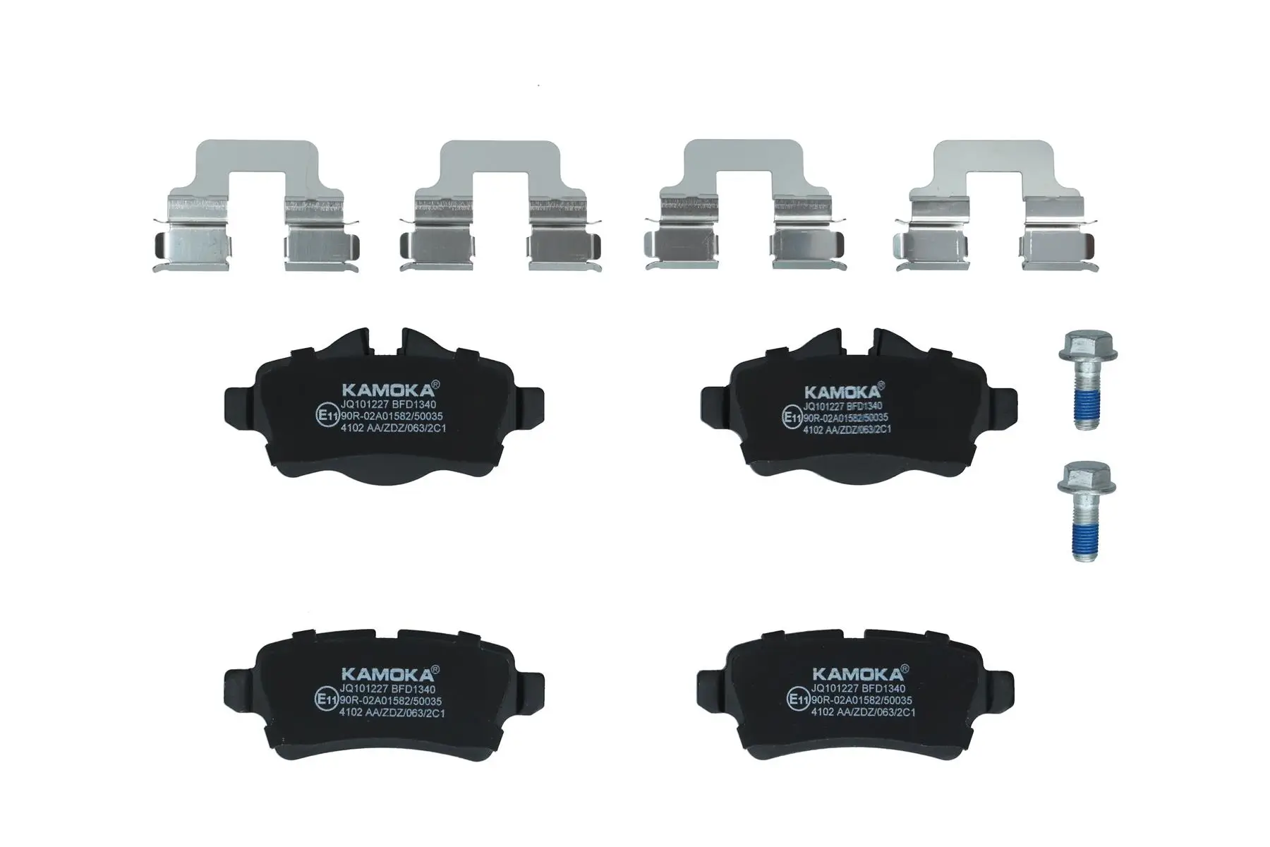 Bremsbelagsatz, Scheibenbremse Hinterachse KAMOKA JQ101227